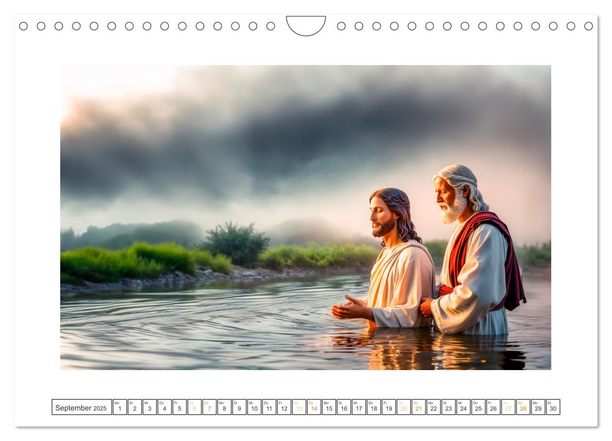 Bild: 9783457214381 | Durch das Jahr mit Jesus (Wandkalender 2025 DIN A4 quer), CALVENDO...