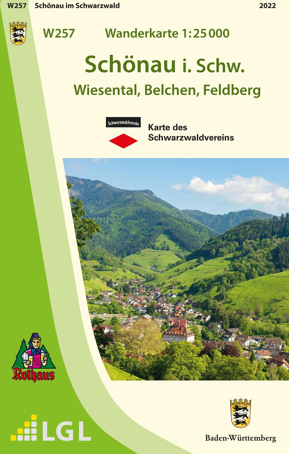 Cover: 9783863984830 | Schönau im Schwarzwald 1:25 000 | Wiesental, Belchen, Feldberg | 2018