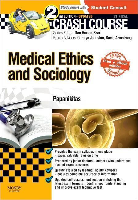 Cover: 9780723438656 | Crash Course Medical Ethics and Sociology Updated Print + eBook...