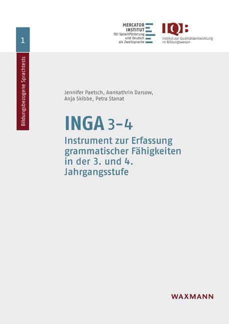 Cover: 9783830941453 | INGA 3-4 | Jennifer Paetsch (u. a.) | Taschenbuch | 116 S. | Deutsch