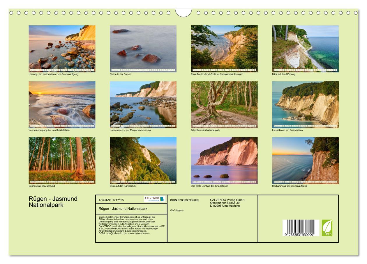 Bild: 9783383939099 | Rügen - Jasmund Nationalpark (Wandkalender 2025 DIN A3 quer),...