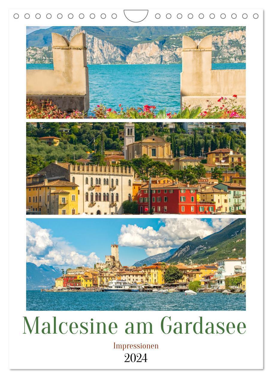 Cover: 9783383744358 | Malcesine am Gardasee - Impressionen (Wandkalender 2024 DIN A4...