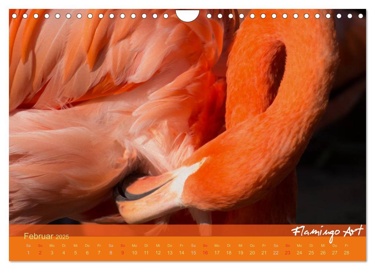 Bild: 9783435819706 | Flamingo Art 2025 (Wandkalender 2025 DIN A4 quer), CALVENDO...