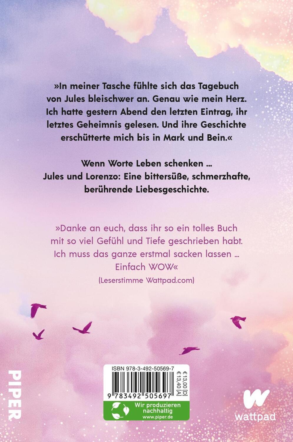 Rückseite: 9783492505697 | Das Leuchten deiner Worte | Eliza Hart | Taschenbuch | 432 S. | 2022