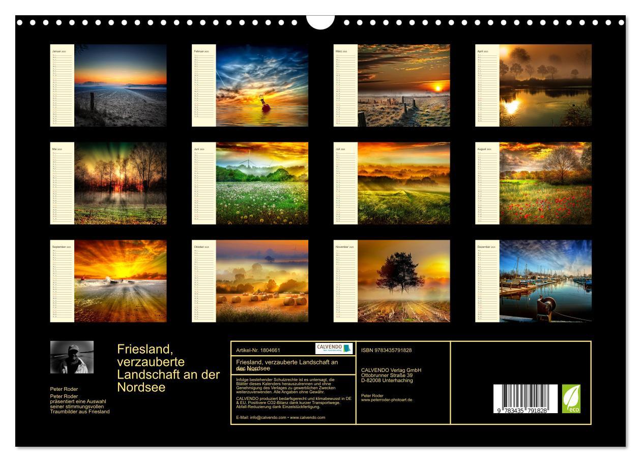 Bild: 9783435791828 | Friesland, verzauberte Landschaft an der Nordsee (Wandkalender 2025...