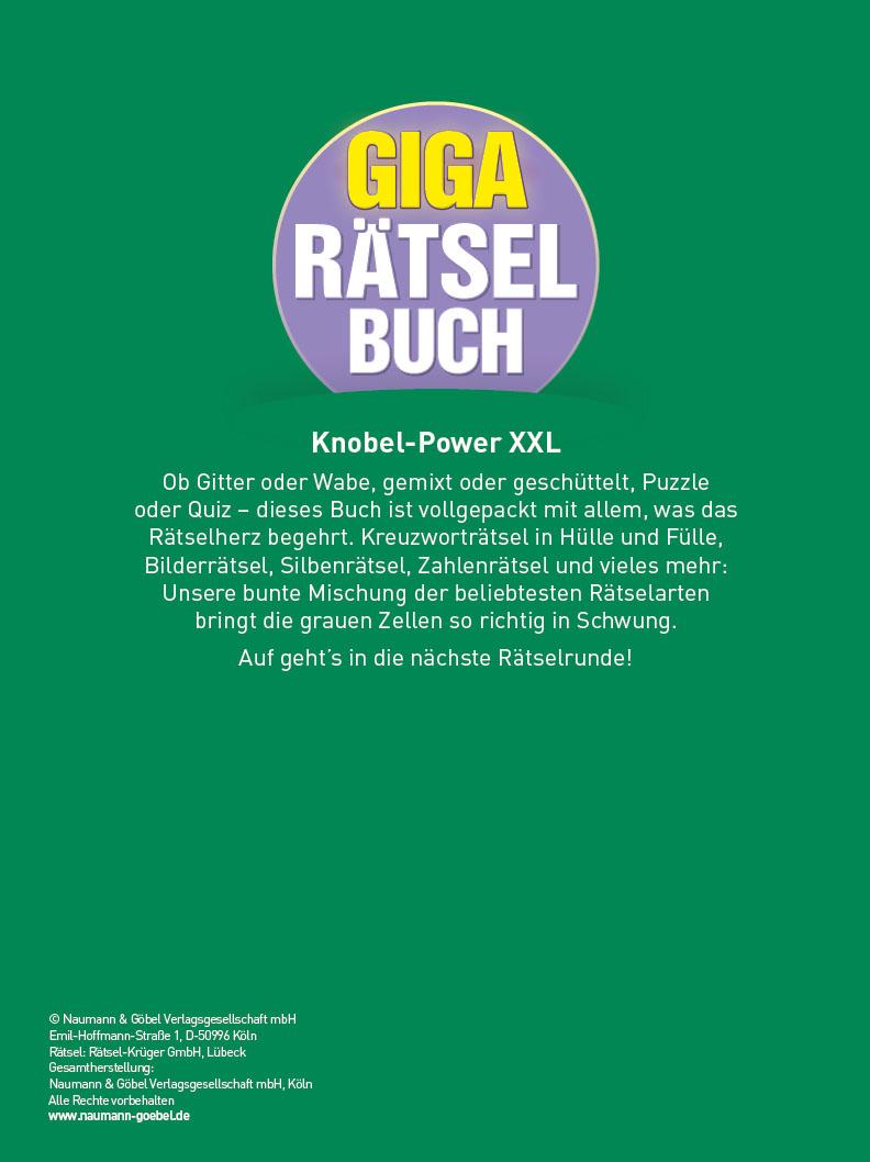 Rückseite: 9783625195979 | Giga-Rätselbuch 6 | Taschenbuch | Giga-Rätselbuch | 192 S. | Deutsch