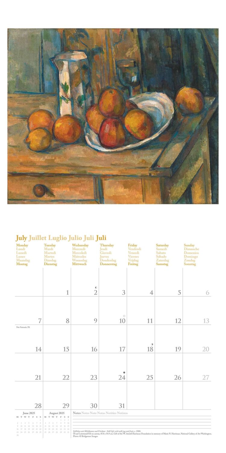 Bild: 4002725994943 | Paul Cézanne 2025 - Wand-Kalender - Broschüren-Kalender - 30x30 -...