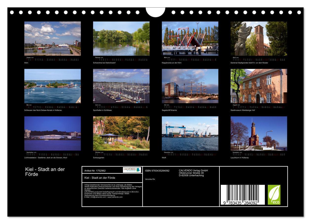 Bild: 9783435284092 | Kiel - Stadt an der Förde (Wandkalender 2025 DIN A4 quer), CALVENDO...