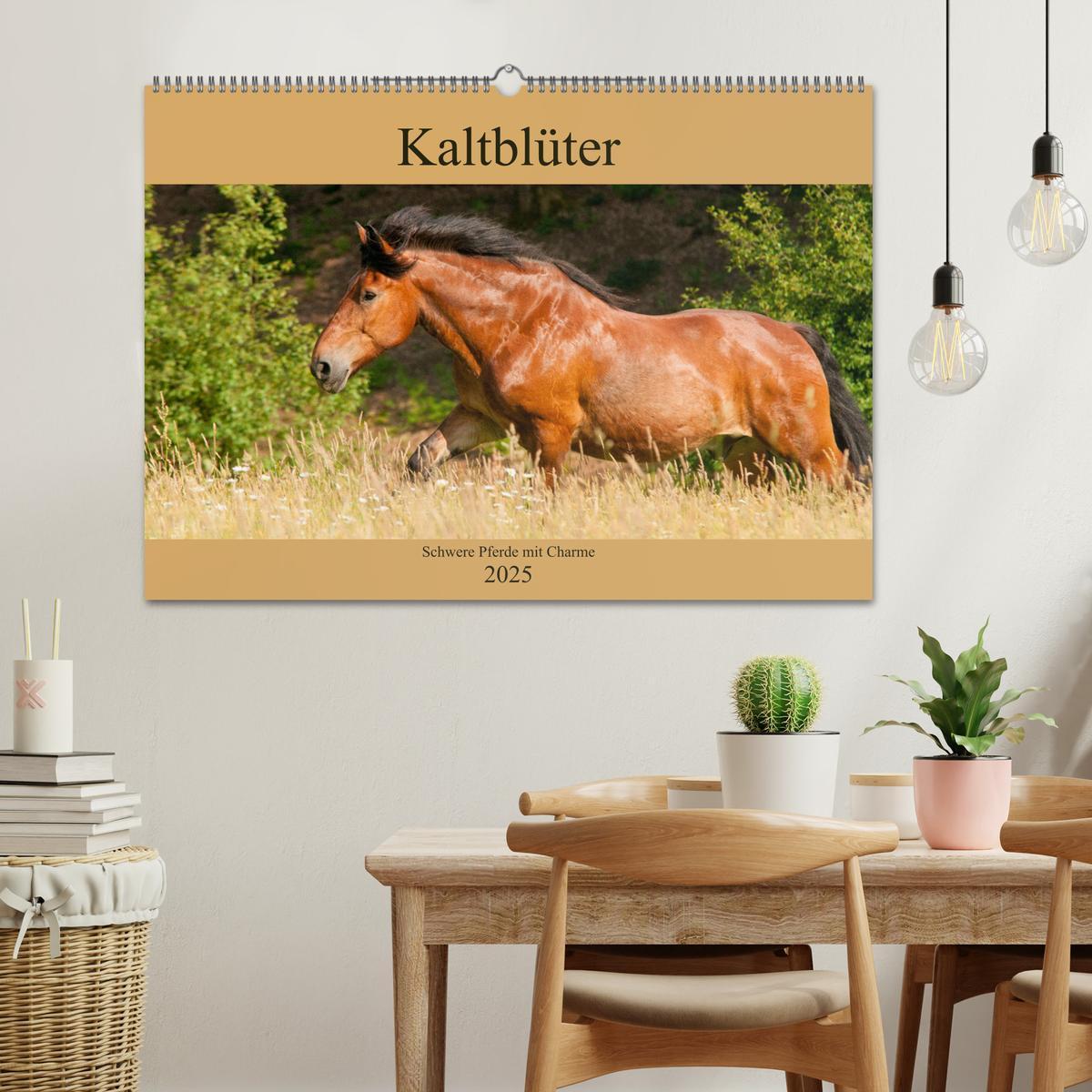 Bild: 9783435270132 | Kaltblüter - Schwere Pferde mit Charme (Wandkalender 2025 DIN A2...