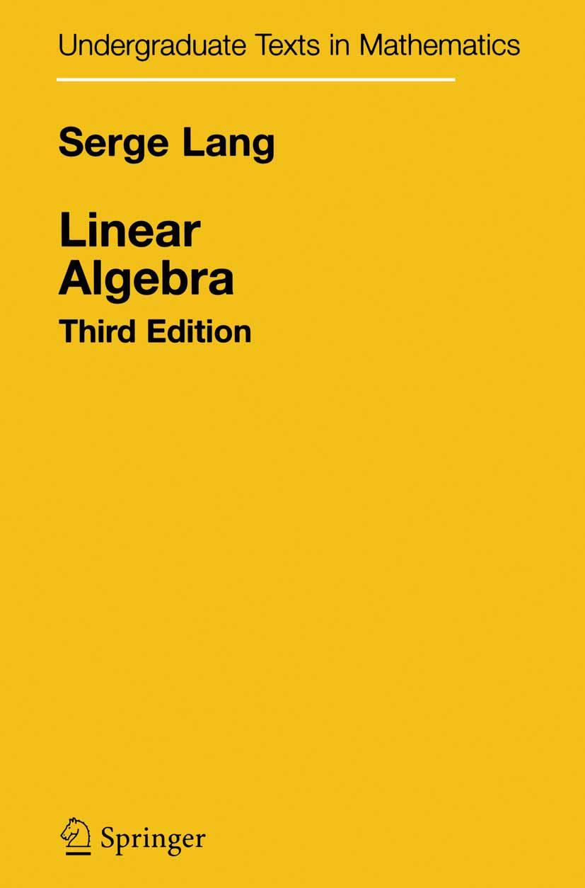 Cover: 9781441930811 | Linear Algebra | Serge Lang | Taschenbuch | ix | Englisch | 2010