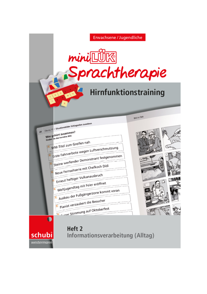 Cover: 9783867237079 | miniLÜK-Sprachtherapie - Hirnfunktionstraining. H.2 | Steiner (u. a.)