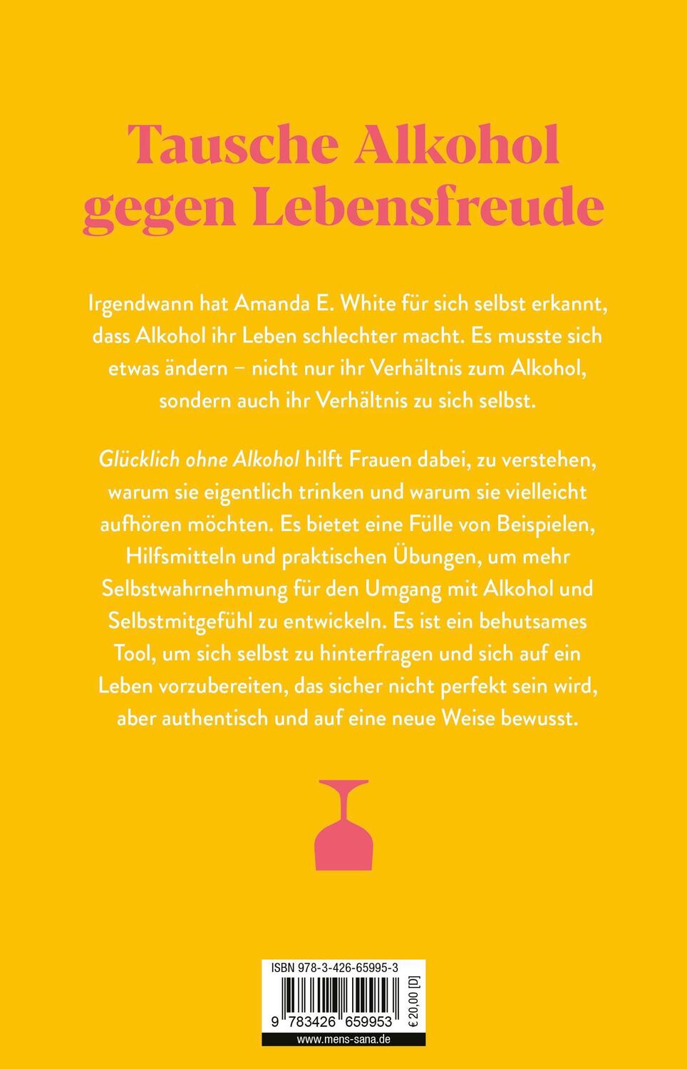 Rückseite: 9783426659953 | Glücklich - ohne Alkohol | Ein Guide für Frauen | Amanda E. White