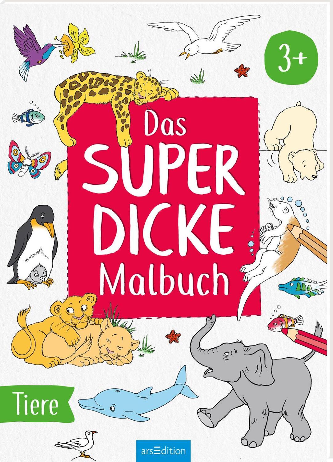 Cover: 9783845856216 | Das superdicke Malbuch - Tiere | 3+ | Taschenbuch | Softcover | 112 S.
