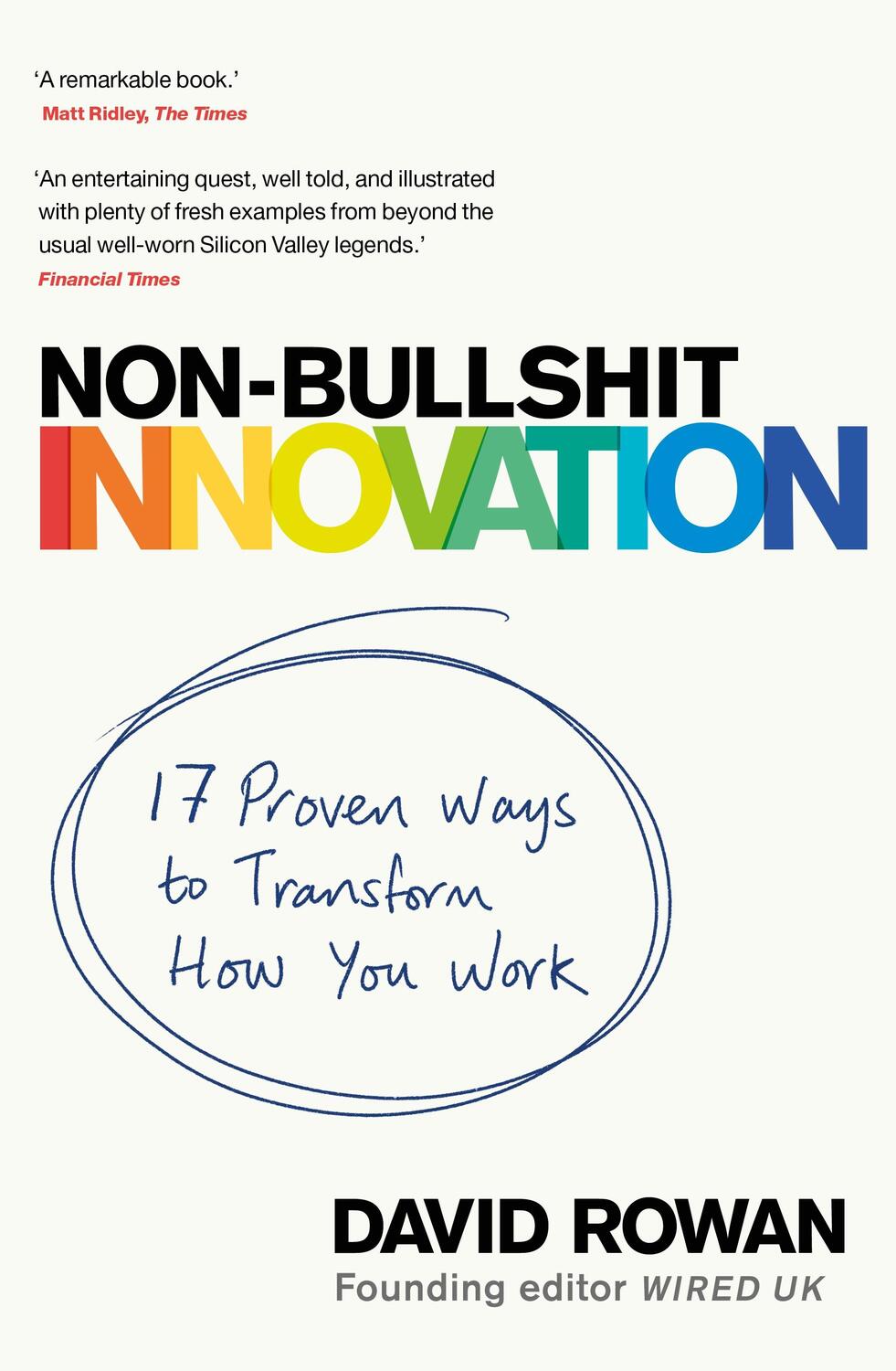 Cover: 9781787633704 | Non-Bullshit Innovation: Radical Ideas from the World's Smartest Minds