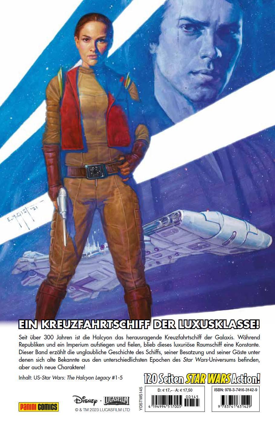 Rückseite: 9783741631429 | Star Wars Comics: Die Geschichte der Halcyon | Ethan Sacks (u. a.)
