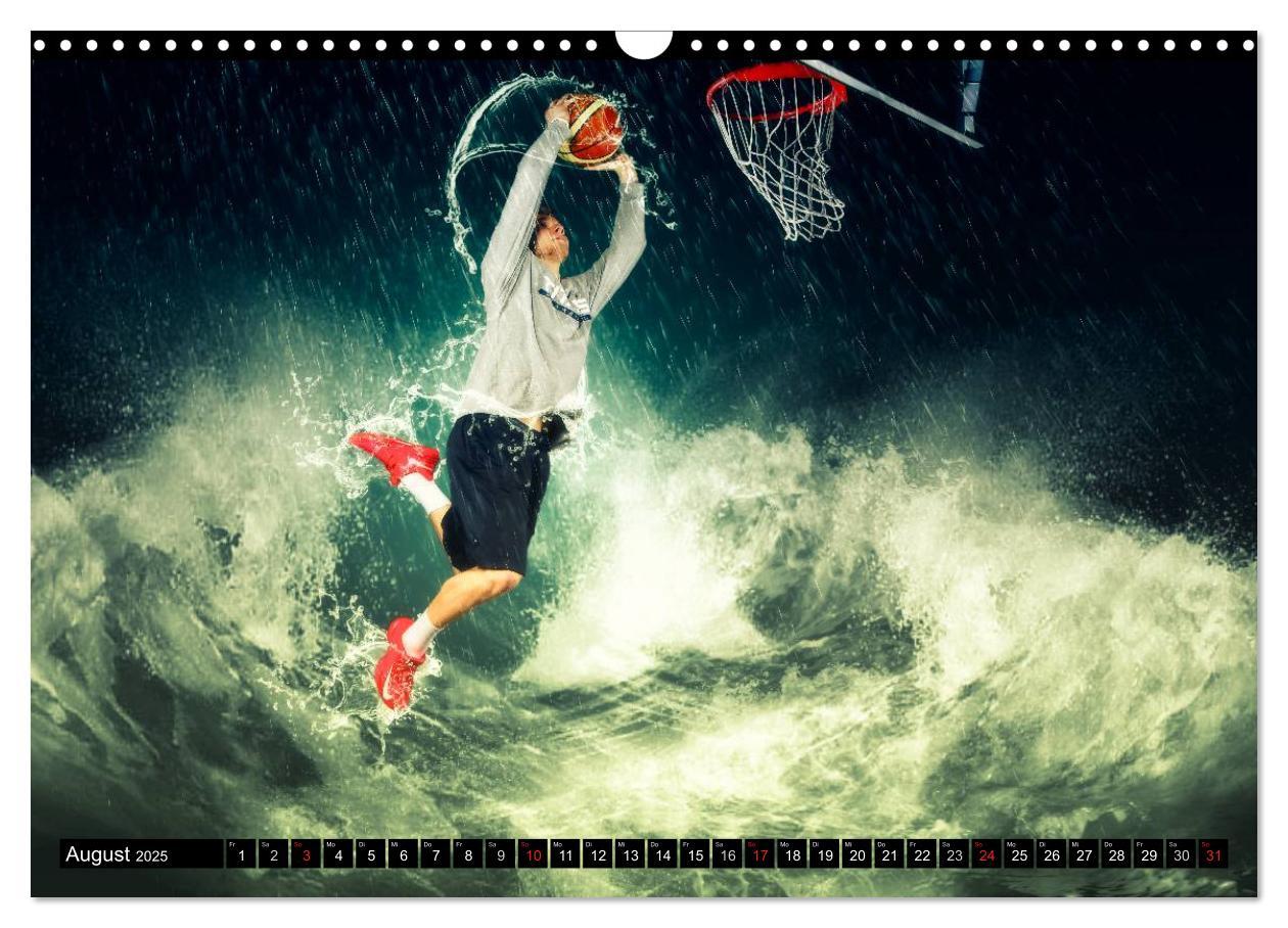 Bild: 9783435616251 | Basketball Fantasiewelten (Wandkalender 2025 DIN A3 quer), CALVENDO...