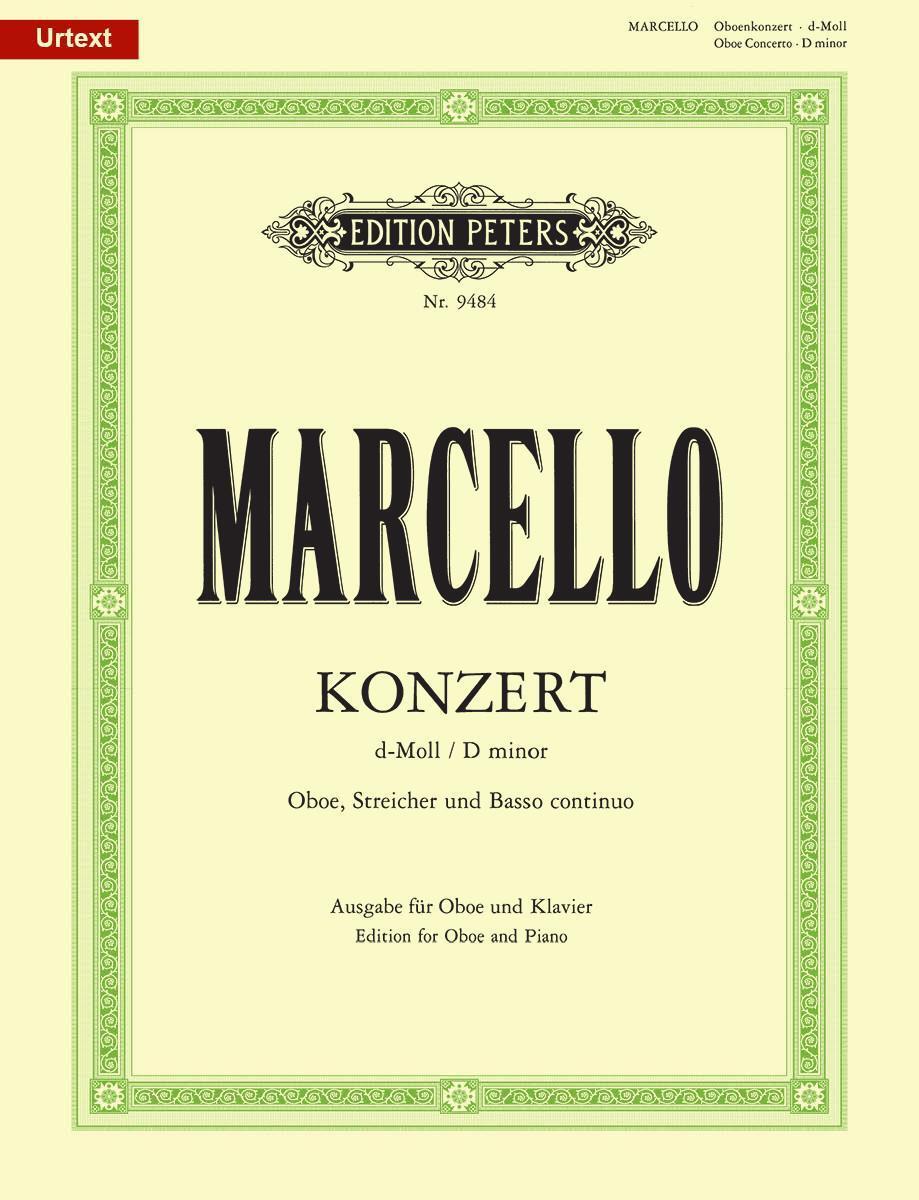 Cover: 9790014076931 | Oboenkonzert d-Moll für Oboe u. Klavier, Urtext (Fechner) | Marcello