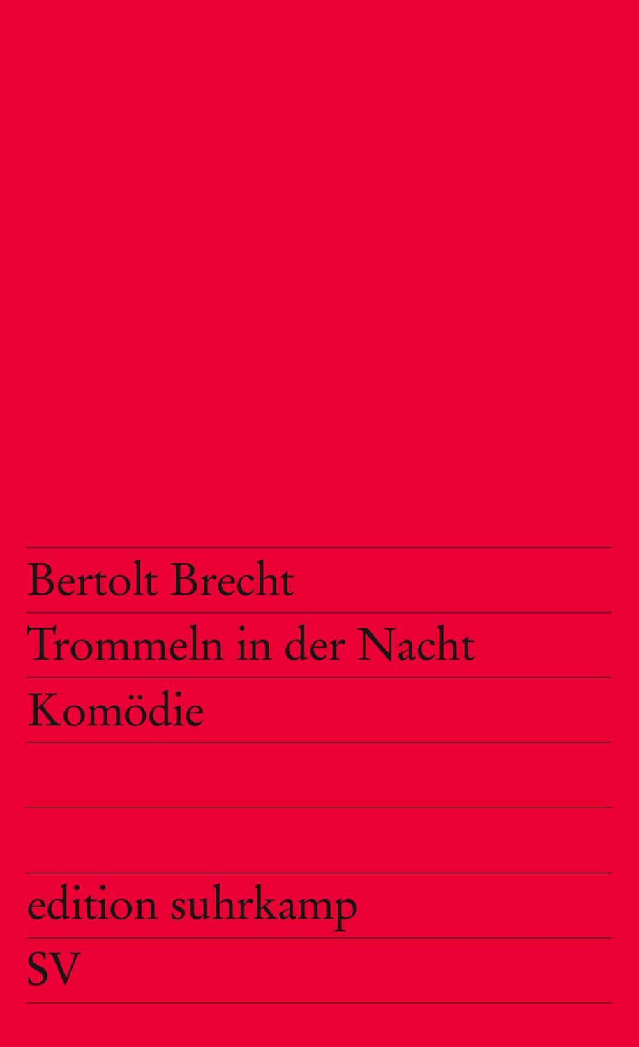 Cover: 9783518104903 | Trommeln in der Nacht | Bertolt Brecht | Taschenbuch | 60 S. | Deutsch