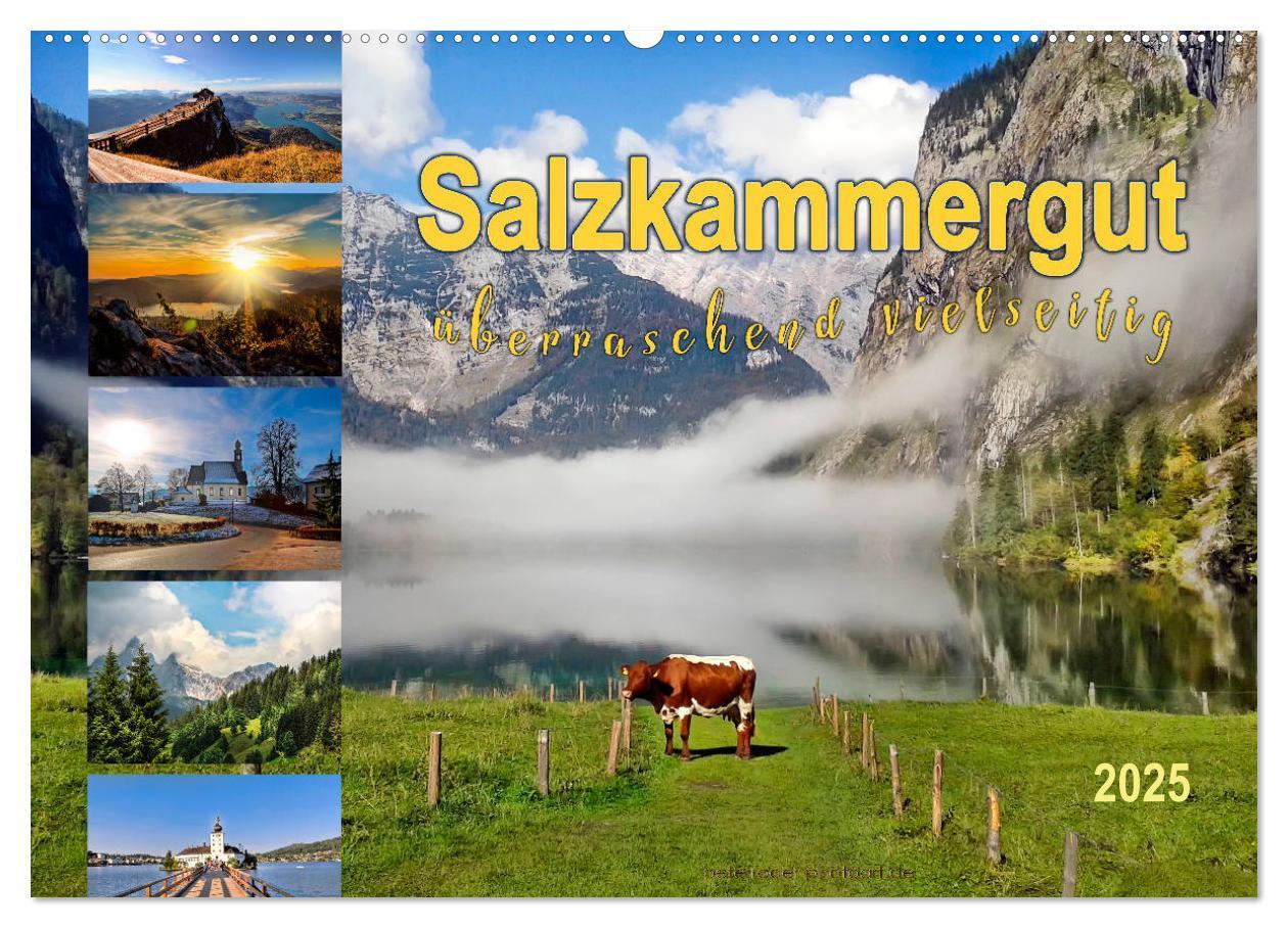 Cover: 9783435458318 | Salzkammergut, überraschend vielseitig (Wandkalender 2025 DIN A2...