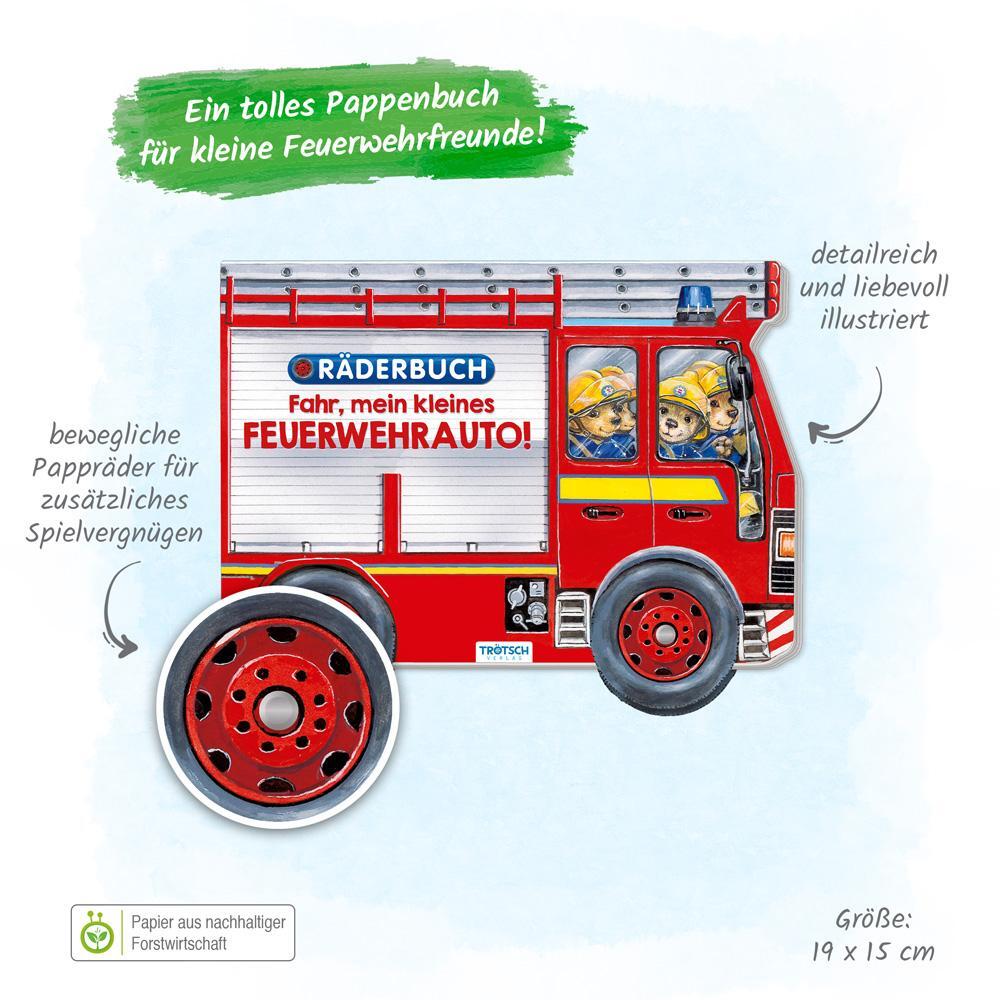 Bild: 9783965528437 | Trötsch Pappenbuch Räderbuch Fahr, mein kleines Feuerwehrauto | Verlag