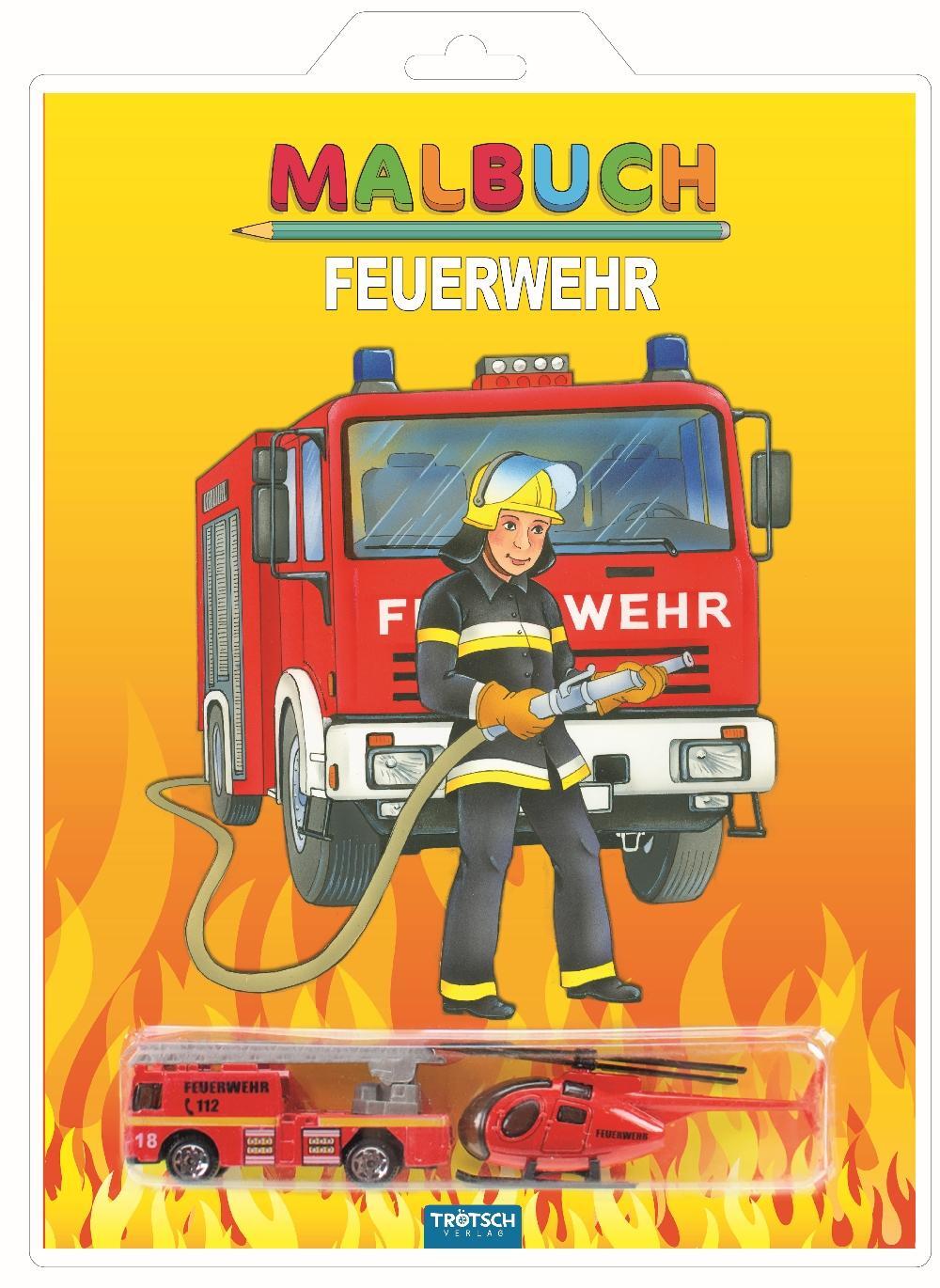 Cover: 9783957748720 | Malbuch "Feuerwehr" | mit 2 Spielzeugen | Taschenbuch | Malbücher mit