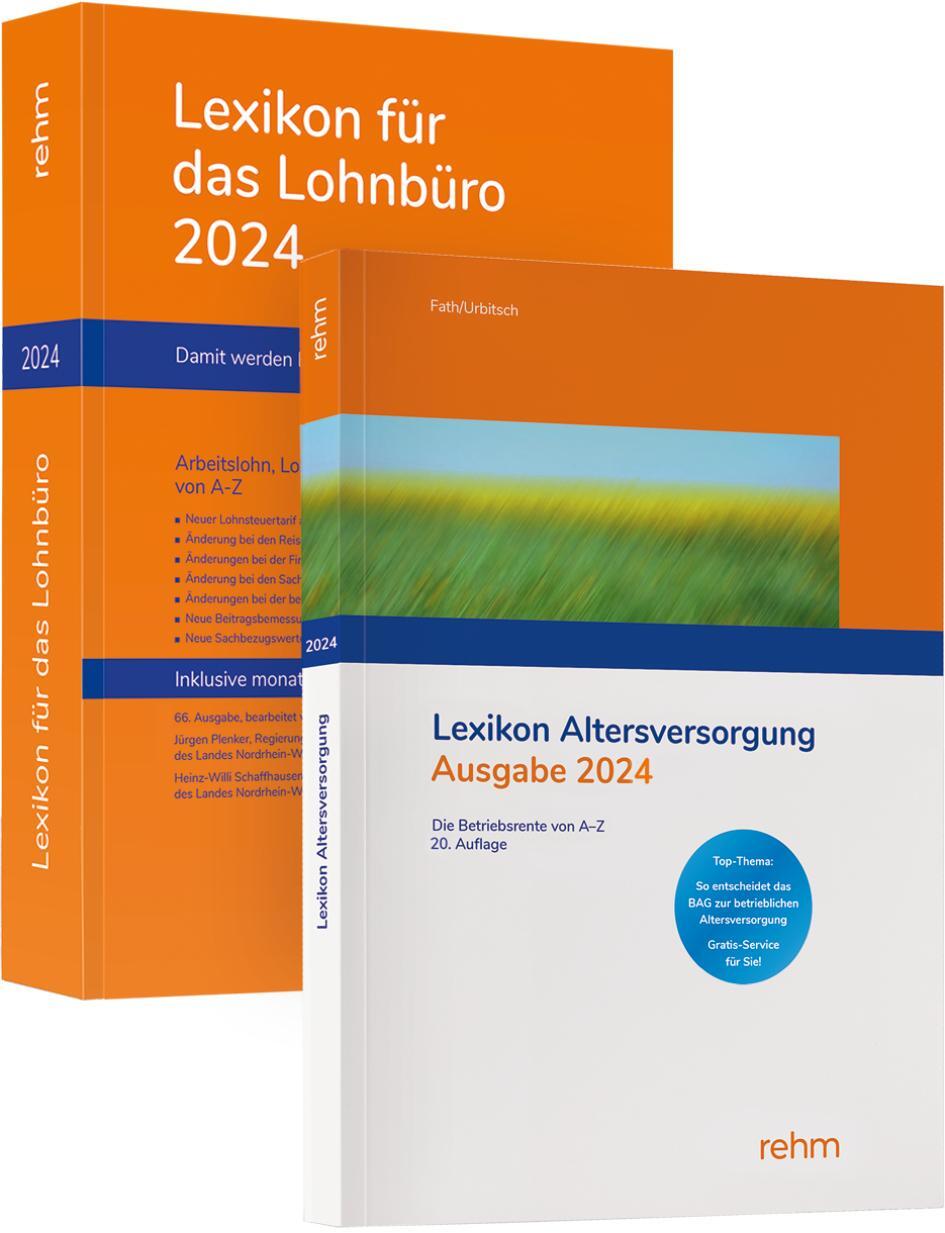 Cover: 9783807328621 | Buchpaket Lexikon für das Lohnbüro und Lexikon Altersversorgung 2024