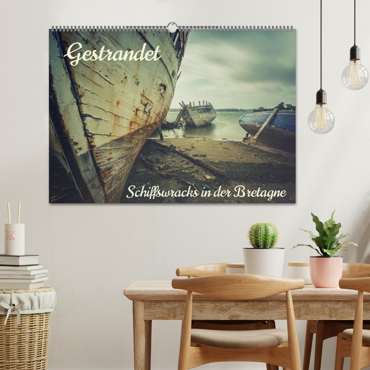 Bild: 9783383965722 | Gestrandet - Schiffswracks in der Bretagne (Wandkalender 2025 DIN...