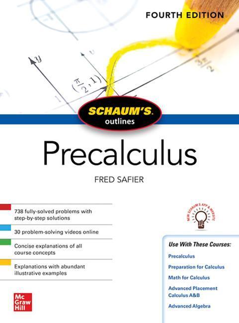 Cover: 9781260454208 | Schaum's Outline of Precalculus, Fourth Edition | Fred Safier | Buch