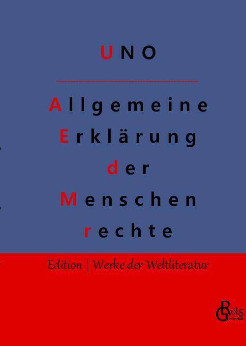 Cover: 9783988830593 | Allgemeine Erklärung der Menschenrechte | Deutsch und Englisch | Buch