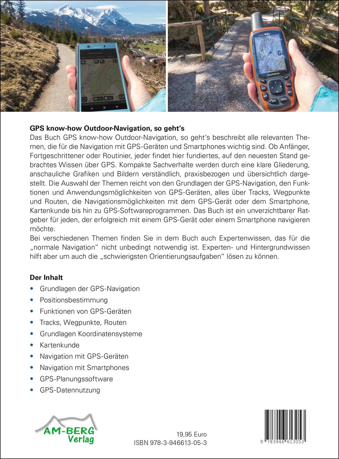 Rückseite: 9783946613053 | GPS know-how Outdoor-Navigation, so geht's | Günter Durner (u. a.)