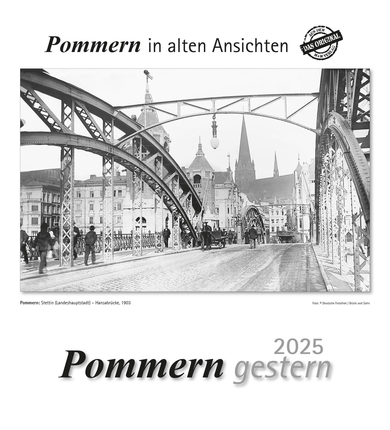 Cover: 9783961666423 | Pommern gestern 2025 | Pommern in alten Ansichten | Kalender | 13 S.