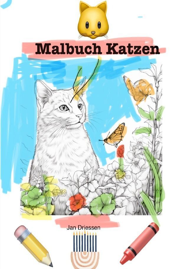 Cover: 9783758433993 | Malbuch Katzen | DE | Jan Driessen | Taschenbuch | 108 S. | Deutsch