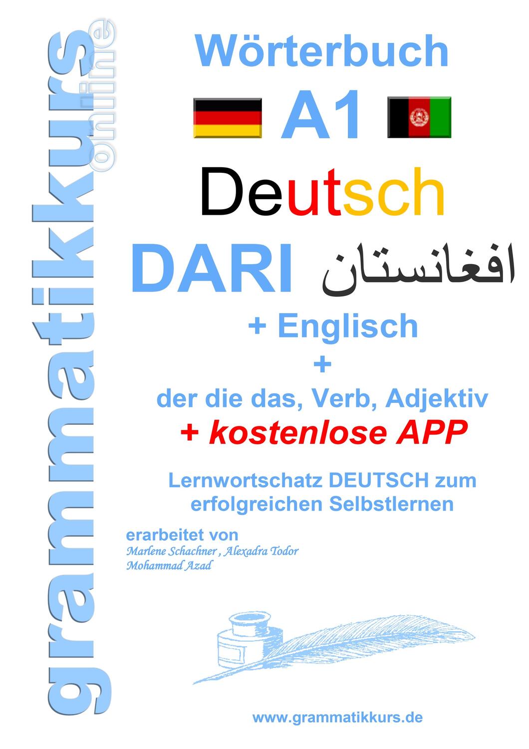 Cover: 9783746061443 | Wörterbuch Deutsch - Dari - Englisch | Marlene Schachner | Taschenbuch