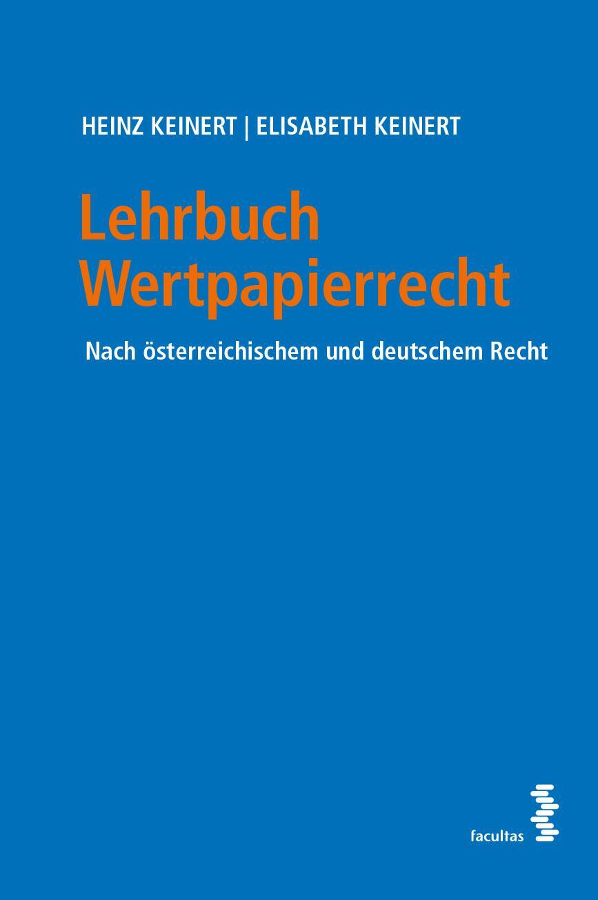 Cover: 9783708923482 | Lehrbuch Wertpapierrecht | Nach österreichischem und deutschem Recht