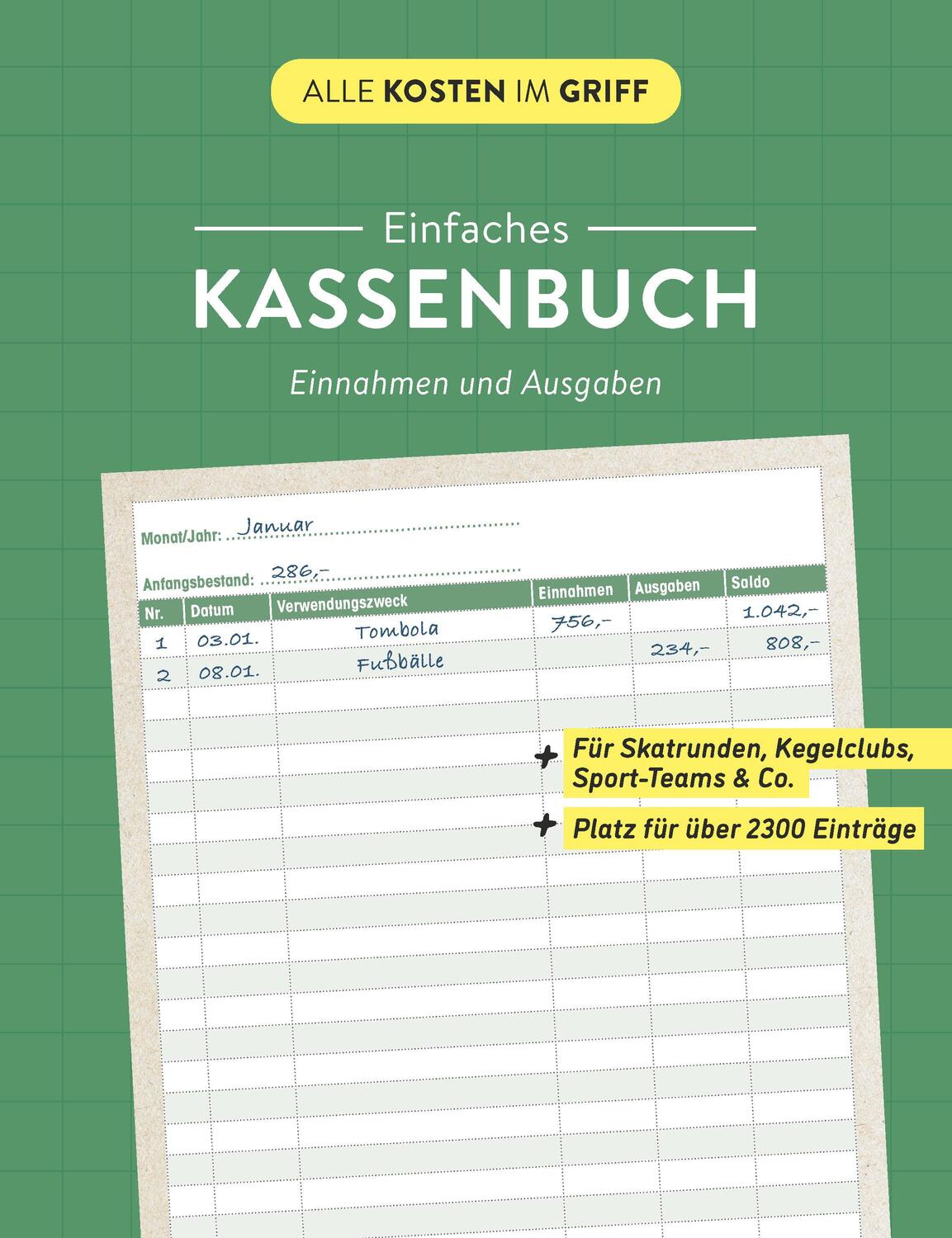Cover: 9783625193838 | Einfaches Kassenbuch Einnahmen und Ausgaben | Taschenbuch | 96 S.