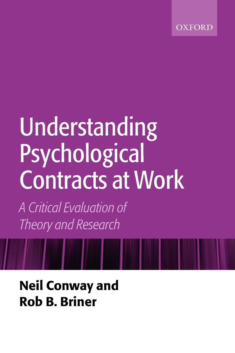 Cover: 9780199280650 | Understanding Psychological Contracts at Work | Neil Conway | Buch