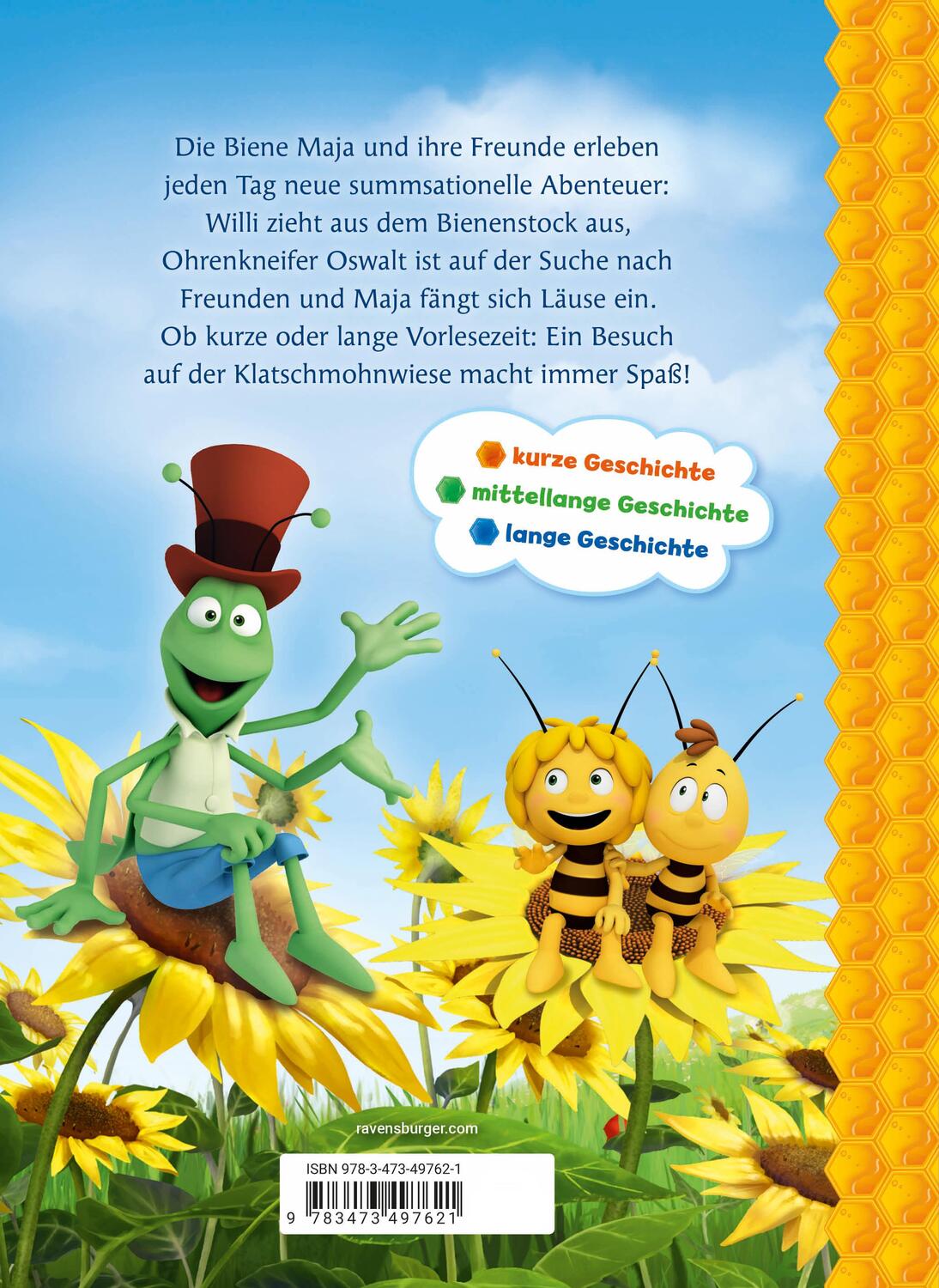 Rückseite: 9783473497621 | Die Biene Maja: Die schönsten Minuten-Geschichten | Carla Felgentreff