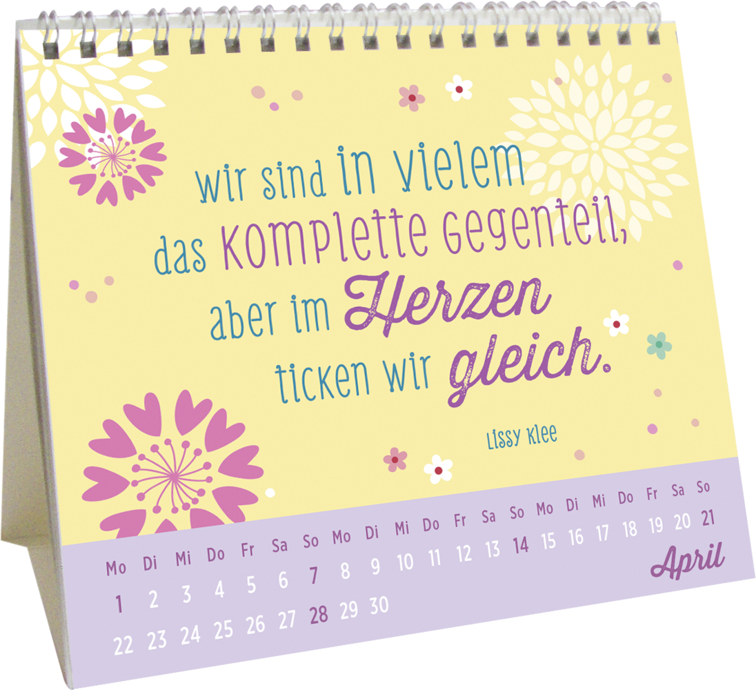 Bild: 4036442010310 | Mini-Kalender 2024: Für mein Schwesterherz | Groh Verlag | Kalender