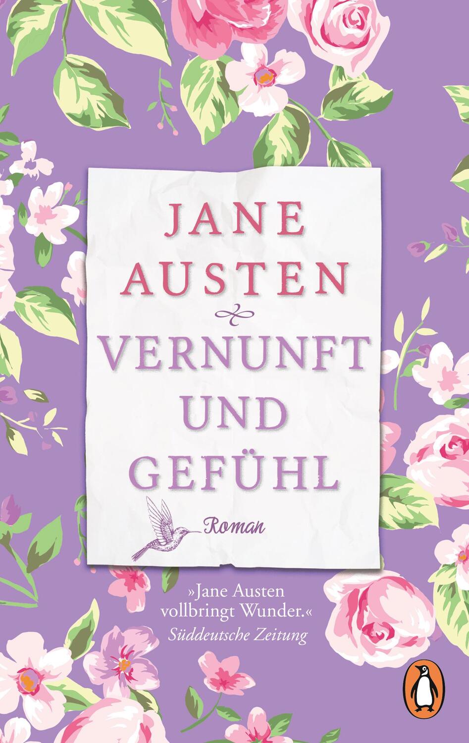 Cover: 9783328104216 | Vernunft und Gefühl | Jane Austen | Taschenbuch | Deutsch | 2019