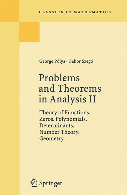 Cover: 9783540636861 | Problems and Theorems in Analysis II | George Polya (u. a.) | Buch