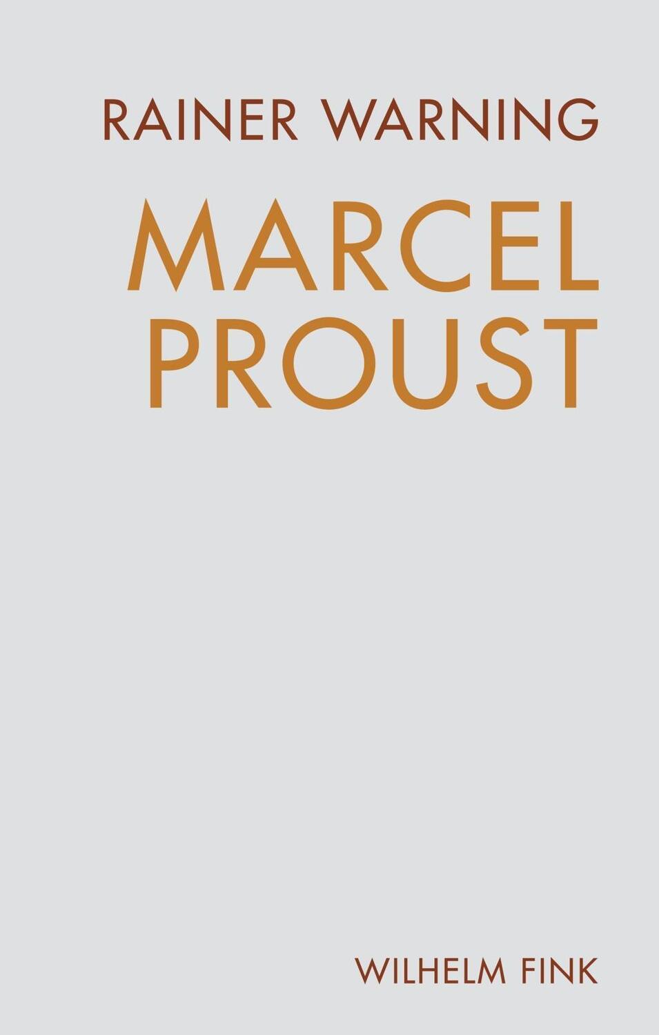 Cover: 9783770560431 | Marcel Proust | Rainer Warning | Buch | 182 S. | Deutsch | 2016