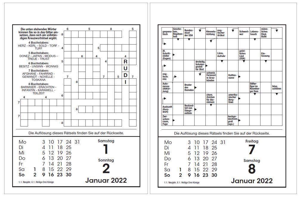 Bild: 9783809449188 | Rätselkalender 2025. Der beliebte Abreißkalender für alle...