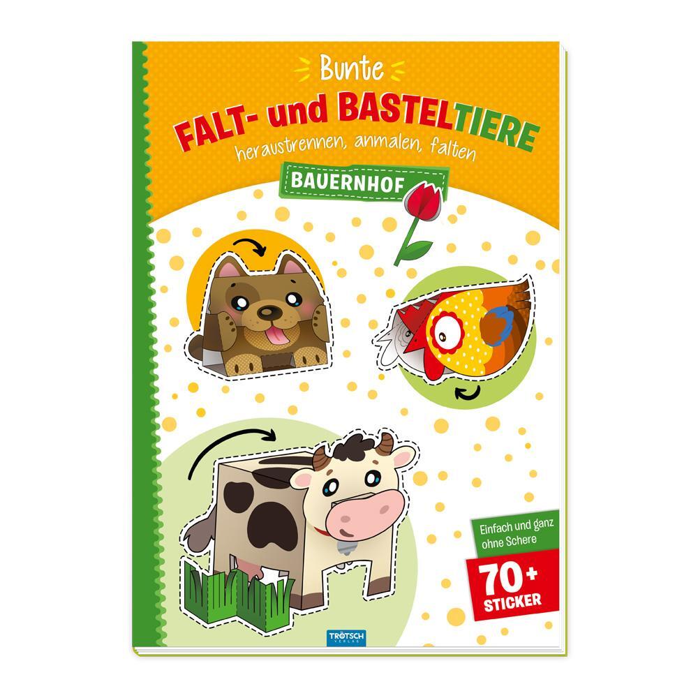 Cover: 9783965528642 | Trötsch Bastelbuch Bunte Falt- und Basteltiere - Bauernhof | Co.KG