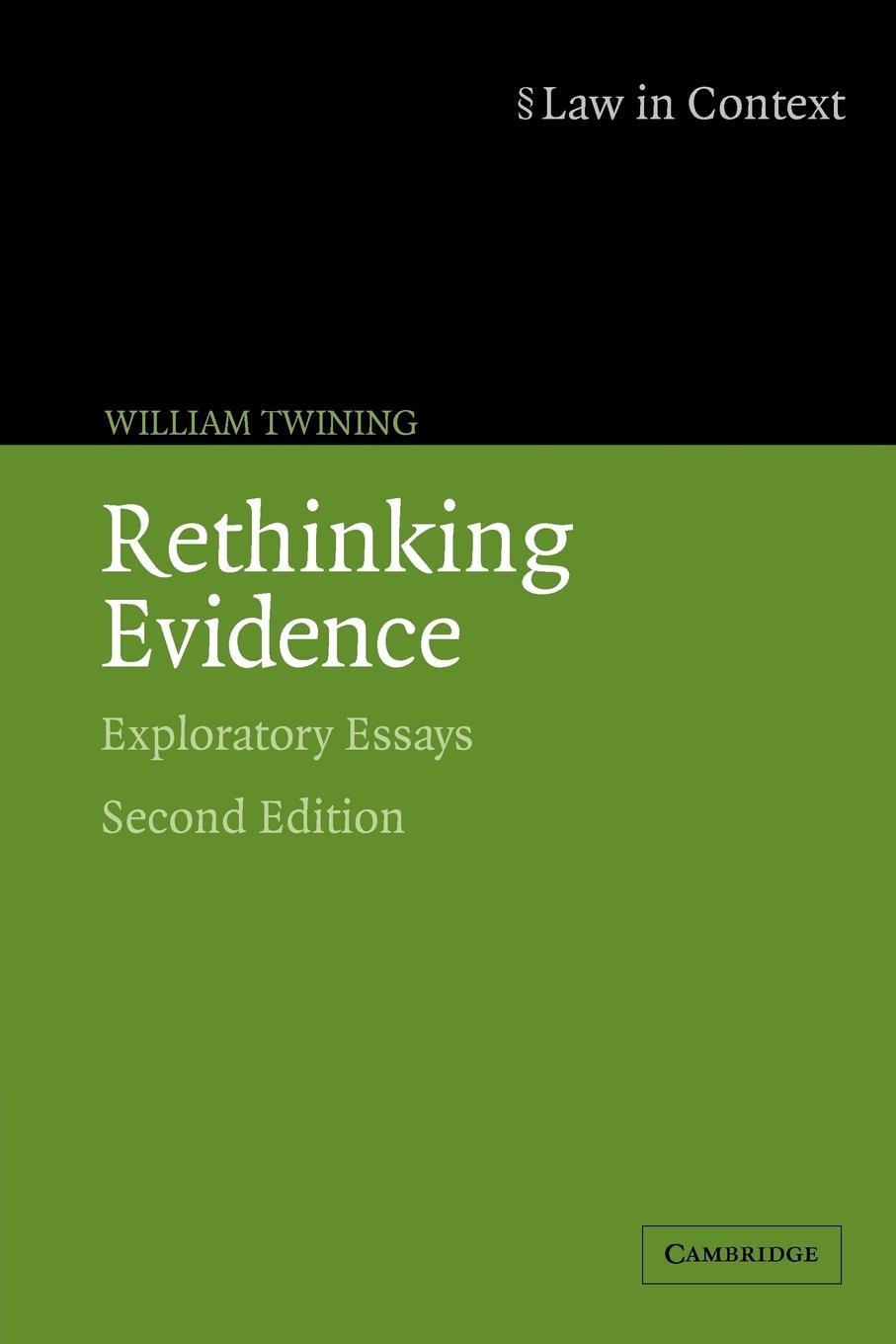Cover: 9780521675376 | Rethinking Evidence | Exploratory Essays | William Twining | Buch