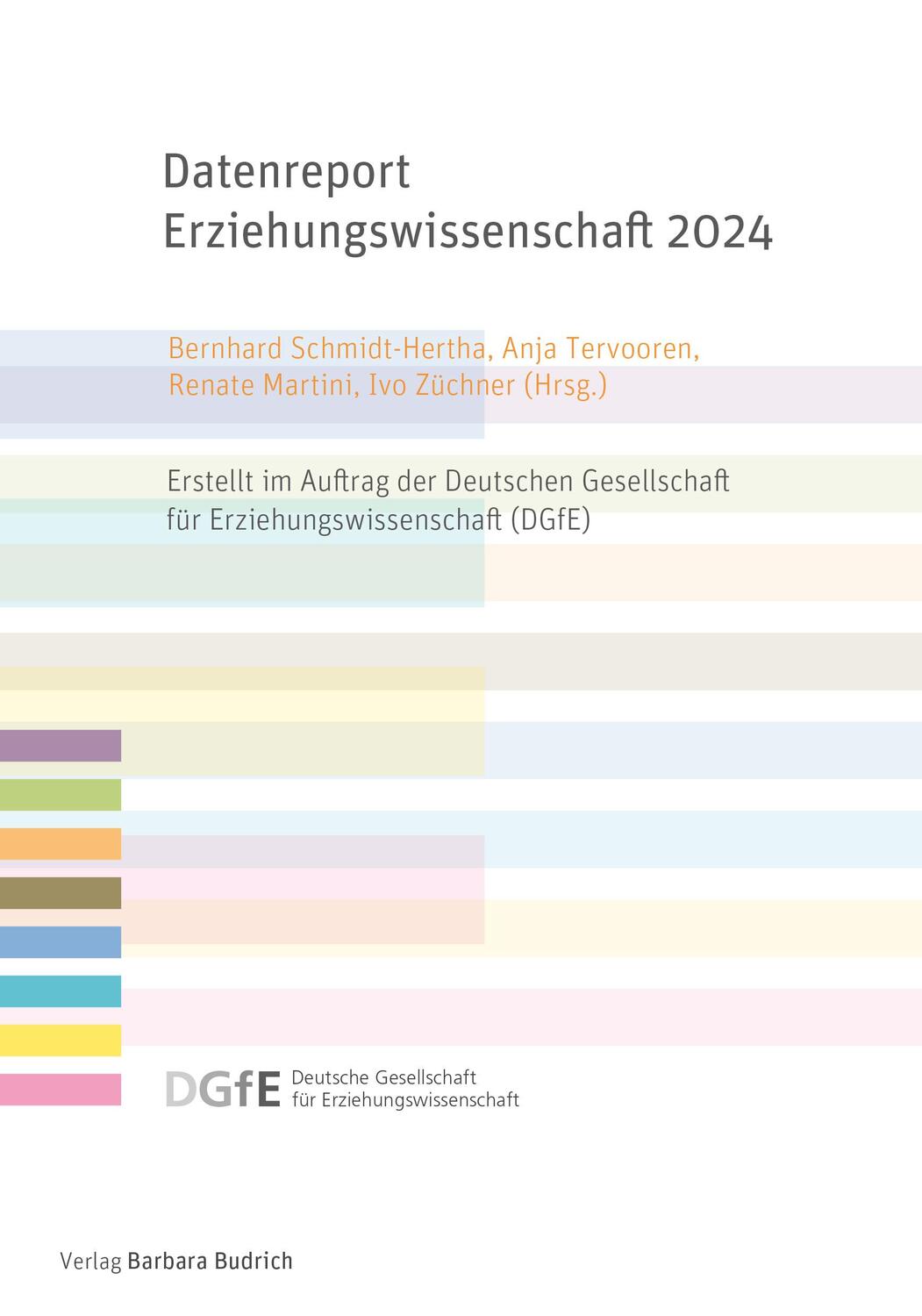 Cover: 9783847430421 | Datenreport Erziehungswissenschaft 2024 | Schmidt-Hertha (u. a.)