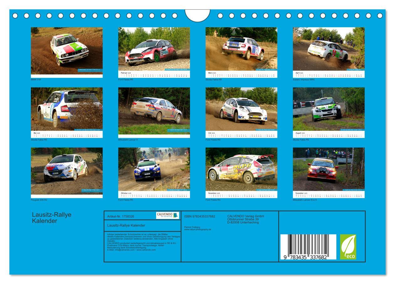 Bild: 9783435337682 | Lausitz-Rallye Kalender (Wandkalender 2025 DIN A4 quer), CALVENDO...