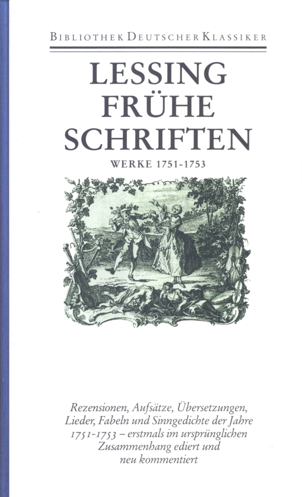 Cover: 9783618610601 | Werke 1751-1753 | Hrsg. v. Jürgen Stenzel | Gotthold Ephraim Lessing