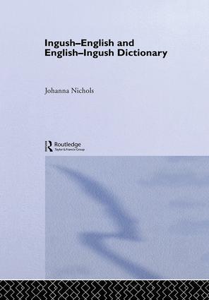 Cover: 9781138972759 | Ingush-English and English-Ingush Dictionary | Joanna Nichols (u. a.)