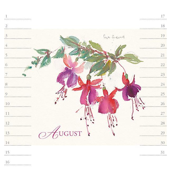 Bild: 9783861928102 | Blütenzauber | immerwährender Geburtstags- und Tischkalender | SPIRALB