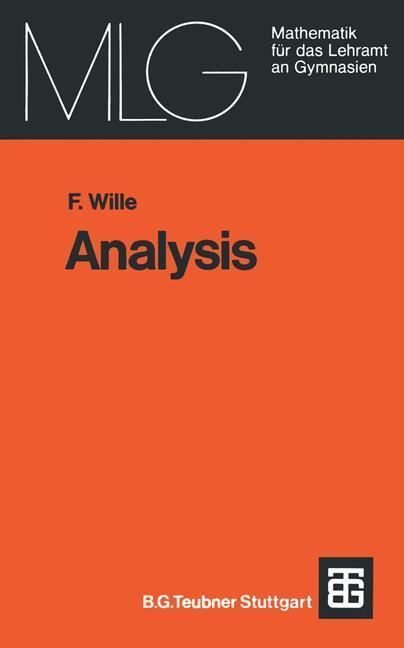 Cover: 9783519027539 | Analysis | Eine anwendungsbezogene Einführung | Friedrich Wille | Buch